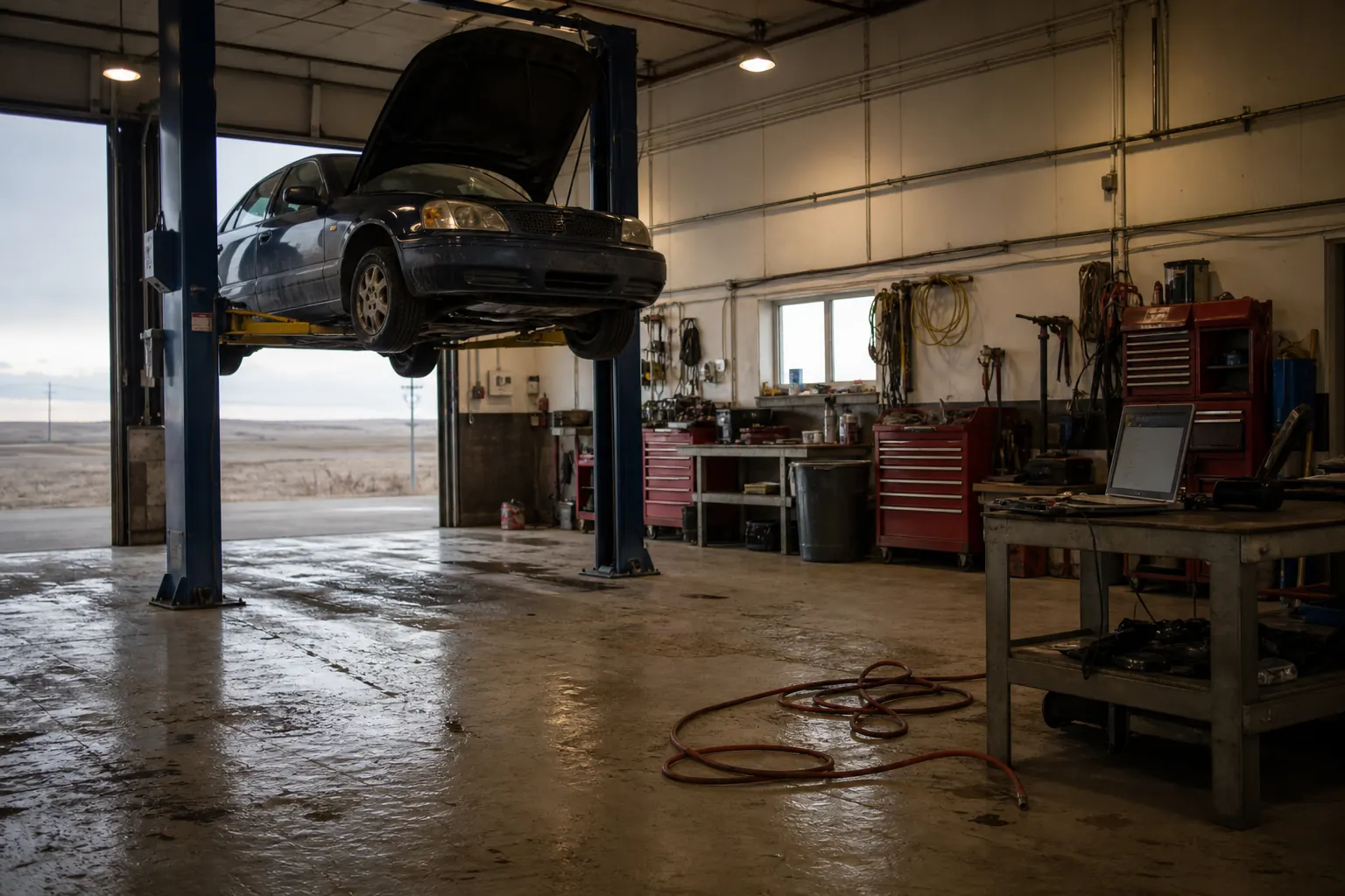 Inside the shop