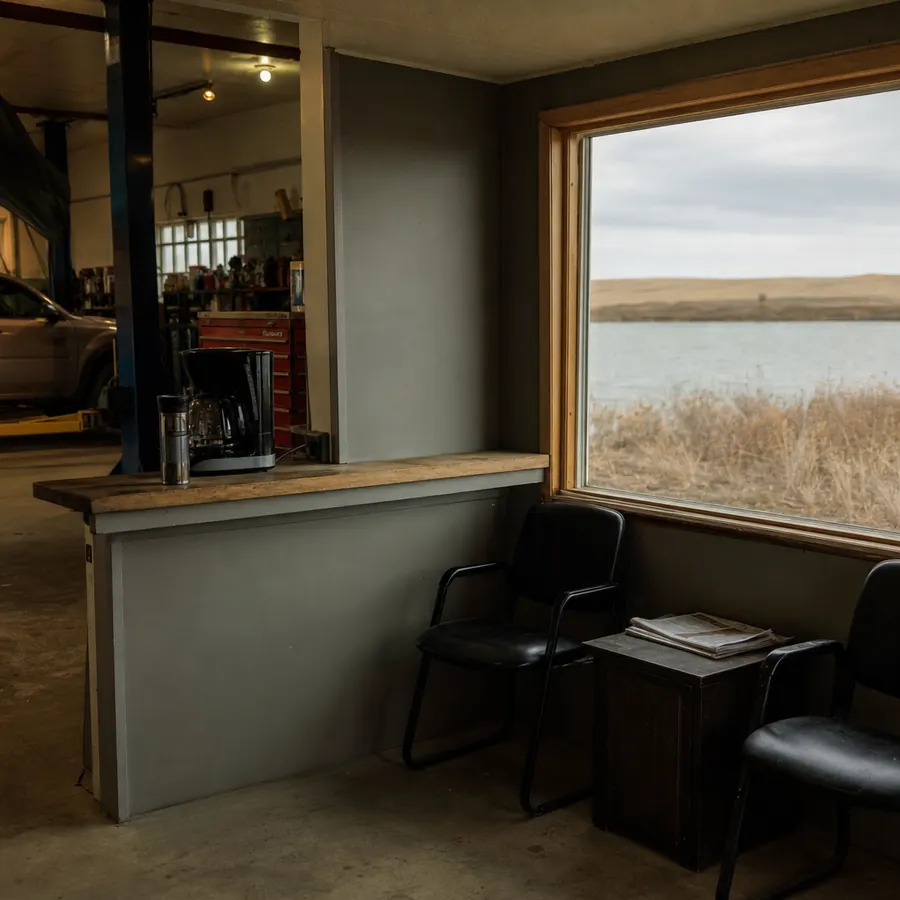 The office. Coffee's on.