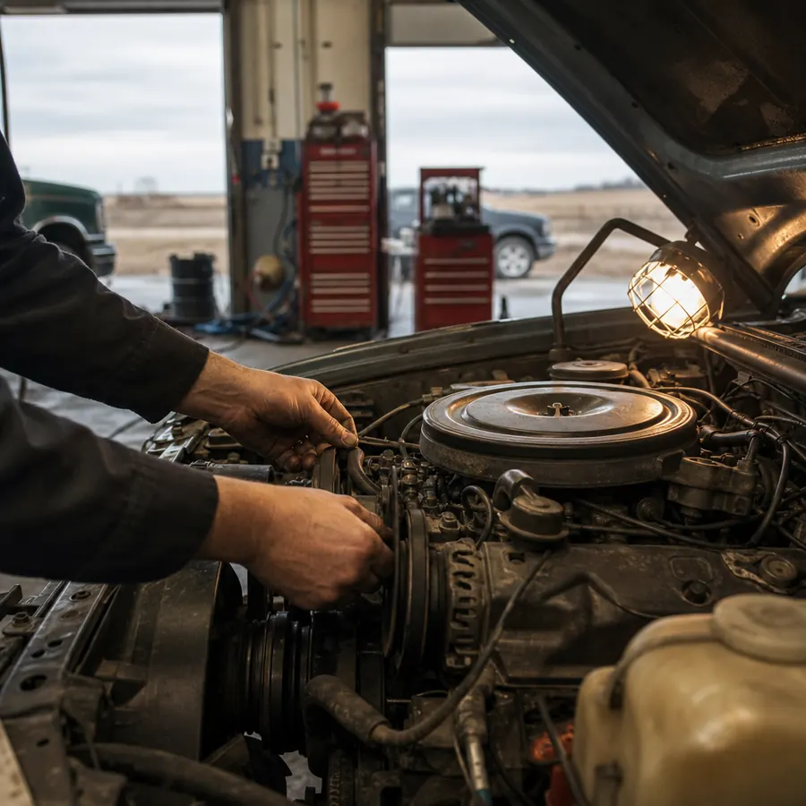 Belt and tensioner check