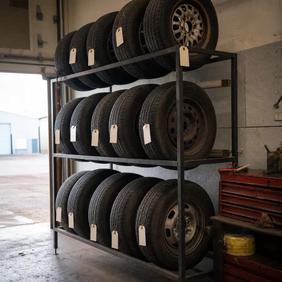 Off-season tire storage